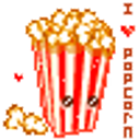I Heart Popcorn emoji
