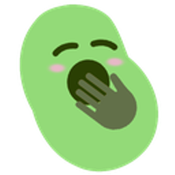 Yawn Bean emoji