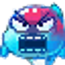 Blue Fishangry emoji
