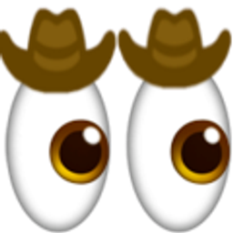 Cowboy Eyes Right emoji