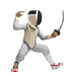 Fencer Reverse emoji