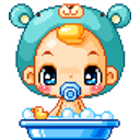 Babyboy Bath emoji