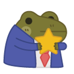Star Corporate Frog emoji