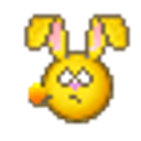 Bunny Throw Egg emoji