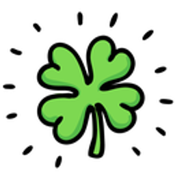 Four Leaf Clover Lucky emoji