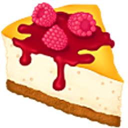 Raspberry Cheesecake emoji