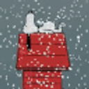 Snoopy Snow emoji