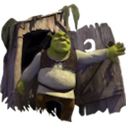 Shrek Opens Door emoji