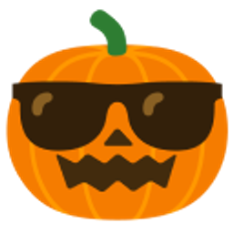 Cool Pumpkin emoji