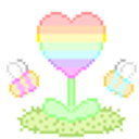 Hearts Bees emoji