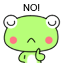 No Frog emoji