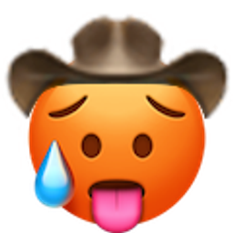 Hot Face Cowboy emoji