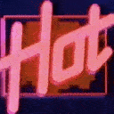 Hot 80s emoji