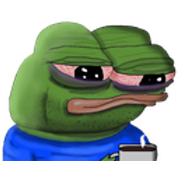 Pepe Tired Coffee emoji