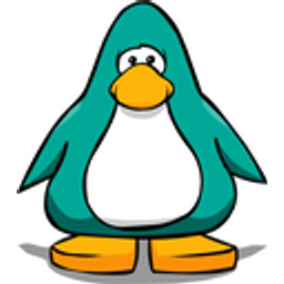 Teal Penguin Stand emoji