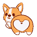 Wiggling Corgi emoji