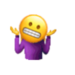 Grimace Shrug emoji