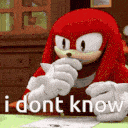 Knuckles Idk emoji