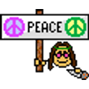 Hippie Peace emoji