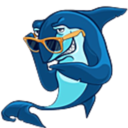 Cool Shark E emoji
