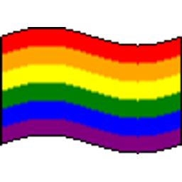 Prideflag Rainbow Wave emoji