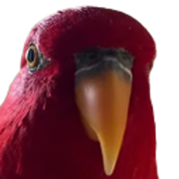 Red Birb Stare emoji