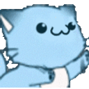 Kitty Flail emoji