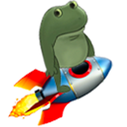 Worry Frog Rocket emoji