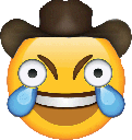 Cowboy Losingit emoji