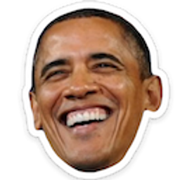 Happy Obama emoji