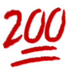 Hundred Points Celebrate emoji