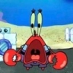 Mrkrabs Shocked Scream emoji