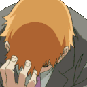 Anime Blonde Head Palm emoji