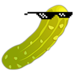 Deal With It Pickle emoji