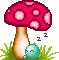 Mushroom Sleeping emoji