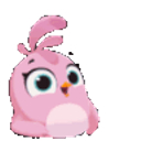Pink Chick Big Eyes emoji