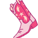 Cowboy Boot Pink Kick emoji