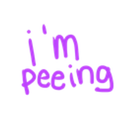 Im Peeing emoji