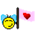 Heart Flag Girl emoji