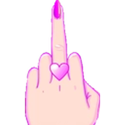 Middle Finger Heart emoji