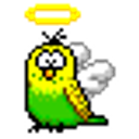 Angel Bird Green Yellow emoji