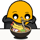 Potato Eating Ramen emoji