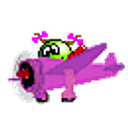 Airplane Purple emoji