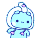Cute Robot Wave emoji