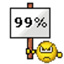 Angry Sign 99 Percent emoji