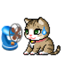 Kitty Fan emoji