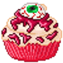 Eyeball Cupcake emoji