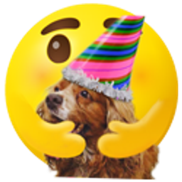 Hug Dog emoji