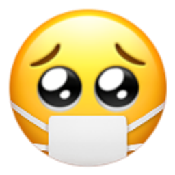 Pleading With Mask emoji