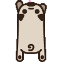 Pug Swim emoji